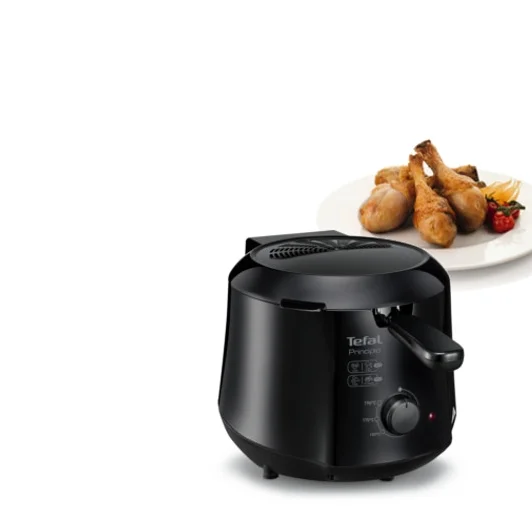 Tefal FF230831, Fry Principio, Compact fryer with thermo-insulated "cool" walls, Grease capacity: 1.2l, Capacity of food products: up to 600 g, black