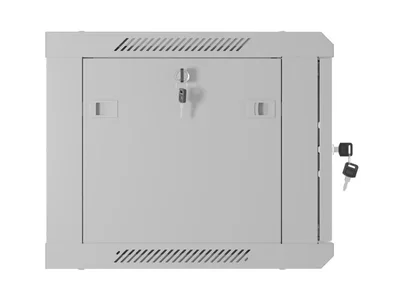 Lanberg rack cabinet 19" wall-mount 6U/600x450 with perforated door grey (flat pack)