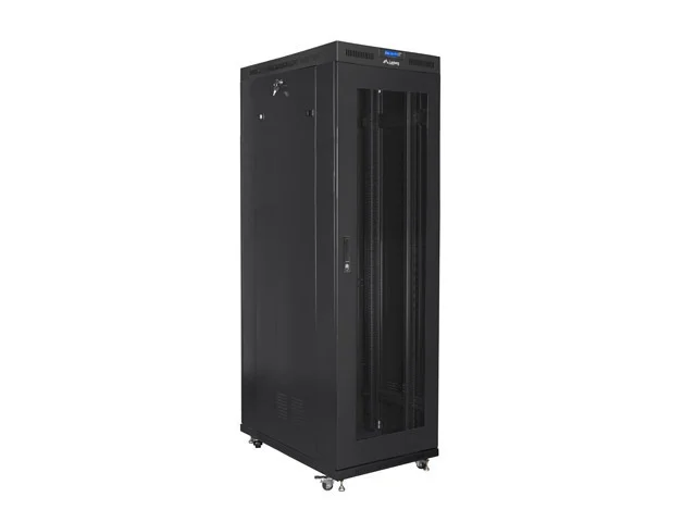 Lanberg rack cabinet 19" free-standing 42U/800x1200 (flat pack) with mesh door lcd black v2