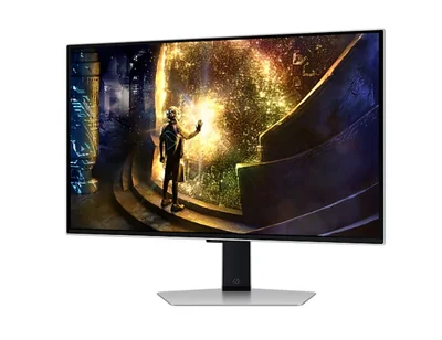 Samsung 27DG610 27" Odyssey G6 Smart, OLED, 240 Hz, 1 ms GTG, 2560x1440, DP 1.4, 2xHDMI 2.1, 2xUSB, Wi-Fi, Bluetooth, Tizen, Silver