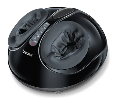 Масажор за крака Beurer FM 90 Shiatsu с въздушно налягане, функция за затопляне, 3 програми, 3 нива на интензитет, черен