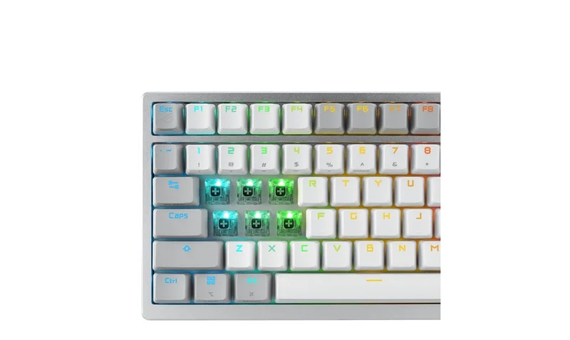 Геймърска клавиатура ASUS M701ROGAZOTH/NXSW/US/PBT Бяла, RGB подсветка, безжична/ Bluetooth