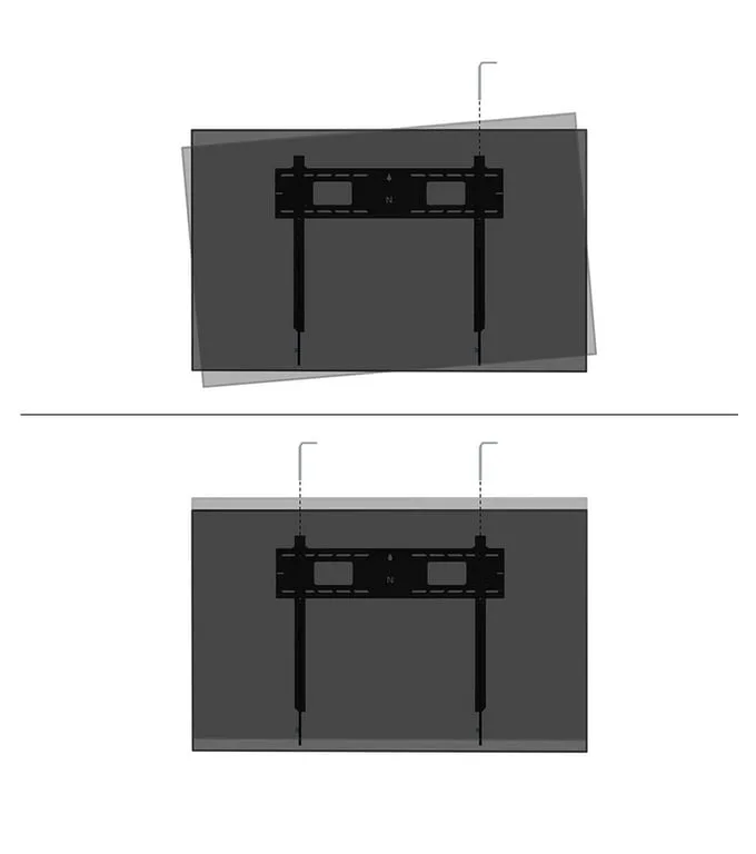 Стойка за стена Neomounts Level-750, 43-98", до 125 кг, накланяща се, заключваща се
