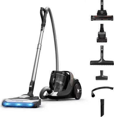 Прахосмукачка Rowenta – RO7C89E0 Silence Force Cyclonic 8 Total, 900W, HEPA филтър, 2.5L, черна