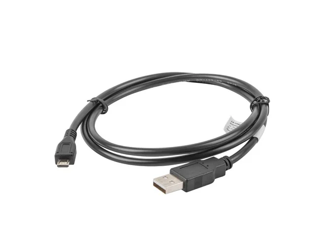 USB кабел Lanberg USB-A (M) към USB Micro-B (M) 2.0, 1m, черен