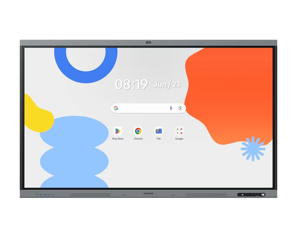 Samsung Interactive E-Board WA86FP 86" All-in-One Video Android OS 4K Digital Flipchart TOUCH 48MP Camera Wi-Fi, Black