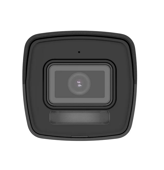 Камера за видеонаблюдение Hikvision 2MP Smart Hybrid Light Bullet, 4mm, IR, White Light 30m, H.265+, IP67, вграден микрофон