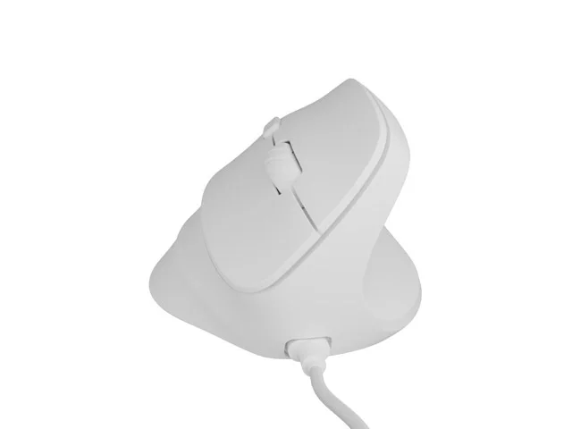 Natec Vertical Mouse Crake 2 Pro 12800DPI Optical White