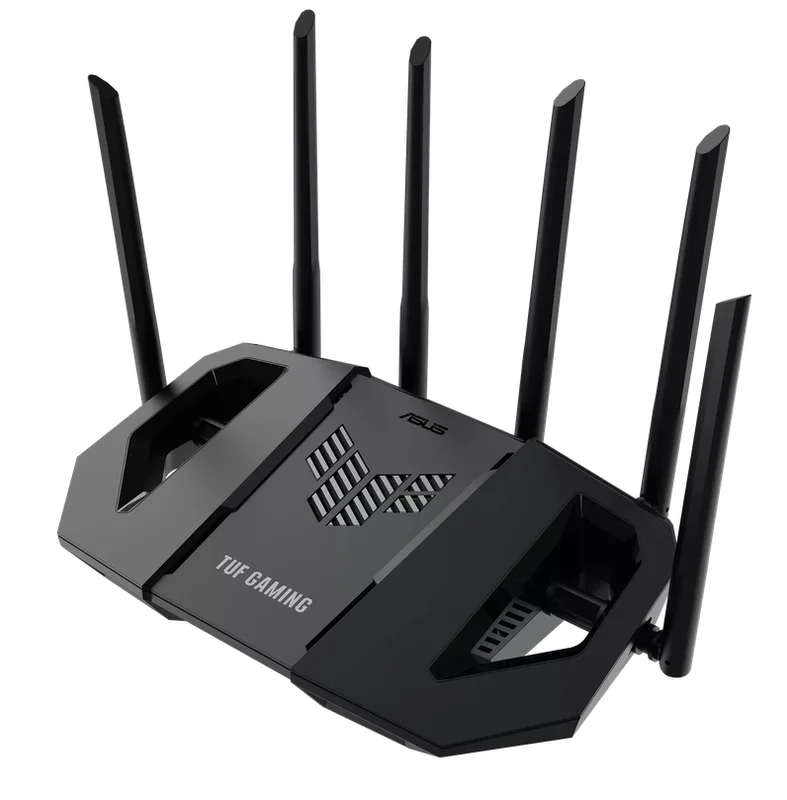 AsusTUF Gaming, BE6500 Dual Band WiFi 7 Router, 4K-QAM, Multi-Link Operation (MLO), Quad 2.5GbE port, Mobile Game Mode, Gear Accelerator, Gaming Port, Open NAT, Smart Home Master, Subscription-Free Security,  AiMesh support, 4G/5G Auto Mobile Tethering