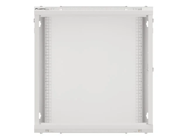 Lanberg rack cabinet 19" wall-mount 12U/600x600 for self-assembly with metal door grey (flat pack)