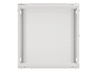 Lanberg rack cabinet 19" wall-mount 12U/600x600 for self-assembly with metal door grey (flat pack)