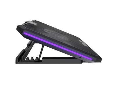 Охладителна стойка за лаптоп Fury Gunbai G3 14.1"-17.3", 2 вентилатора, RGB LED, 2 USB