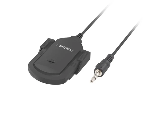 Микрофон NATEC FOX кондензаторен, всепосочен, Mini Jack, 1.80 m, черен