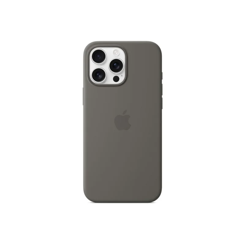Apple iPhone 16 Pro Max Silicone Case with MagSafe - Stone Gray