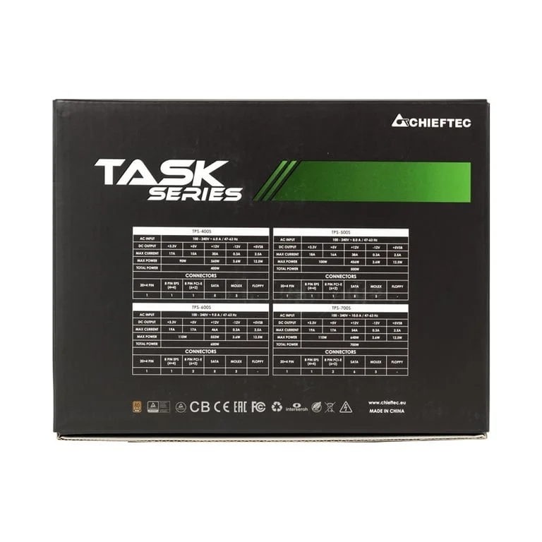 Захранване Chieftec Task 600W ATX 12V 2.3 80 PLUS Bronze