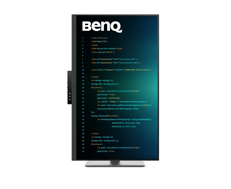BenQ RD320U 31.5" IPS, 3:2, 3840x2160, 5ms, Nano Matte, 98% P3, HDR 400, MoonHalo, B.I. Gen2, KVM Switch, DualView Plus, PIP/PBP, 2000:1, 2x HDMI 2.0, DP 1.4 x1, USB-C 90W x1, USB HUB, Speakers 2Wx2, Height Adj. Stand 110 mm, Display Pilot 2, 7.3 kg