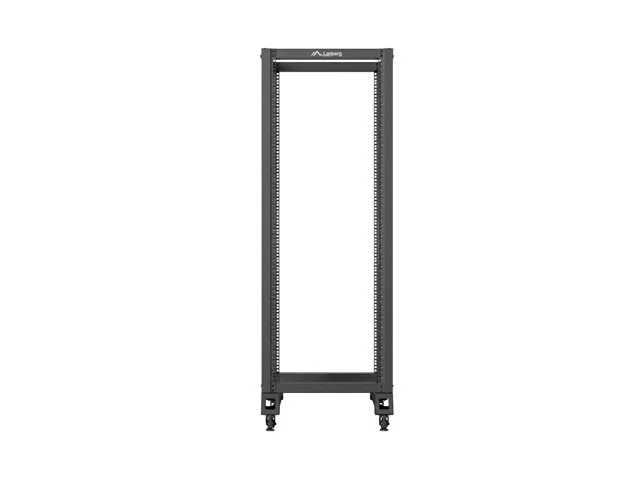 Комуникационен шкаф LANBERG – Open Rack 19", 32U, 600x1000 мм, черен