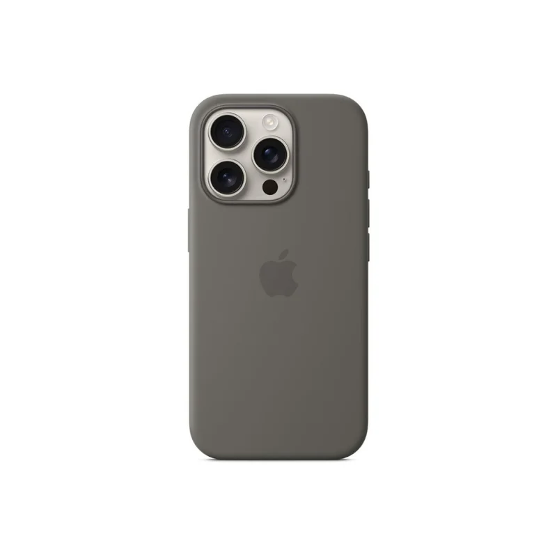 Apple iPhone 16 Pro Silicone Case with MagSafe - Stone Gray
