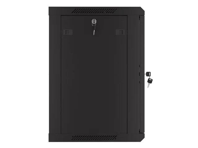 Lanberg rack cabinet 19" wall-mount 12U/600x450 with perforated door black (flat pack)
