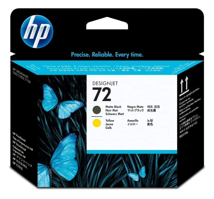 Печатна глава HP 72 C9384A матово черно и жълто