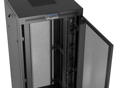 Lanberg rack cabinet 19" free-standing 37U/600X800 (FLAT PACK) with mesh door LCD black