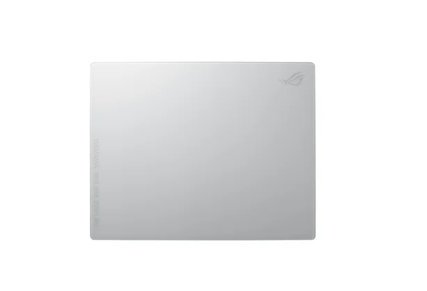 Геймърска подложка за мишка ASUS ROG Moonstone Ace L White, силикон и закалено стъкло, 540 x 440 x 25 mm