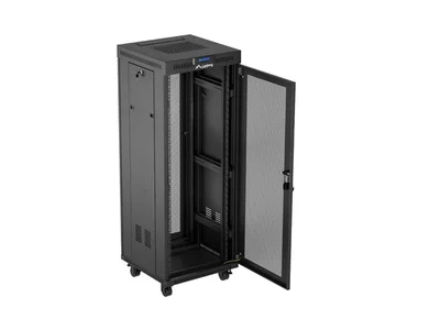Lanberg rack cabinet 19" free-standing 32U/600X600 (FLAT PACK) with mesh door LCD black