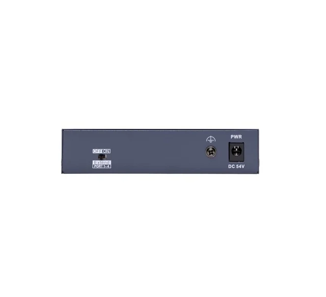 HikVision 4 Port Fast Ethernet Unmanaged POE Switch, 4 x 10/100 Mbps PoE port, 1 x 10/100 Mbps RJ45 port, Total PoE Power Budget 45W, Up to 300 m Long Range PoE Transmission, 6 KV Surge Protection