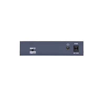 HikVision 4 Port Fast Ethernet Unmanaged POE Switch, 4 x 10/100 Mbps PoE port, 1 x 10/100 Mbps RJ45 port, Total PoE Power Budget 45W, Up to 300 m Long Range PoE Transmission, 6 KV Surge Protection