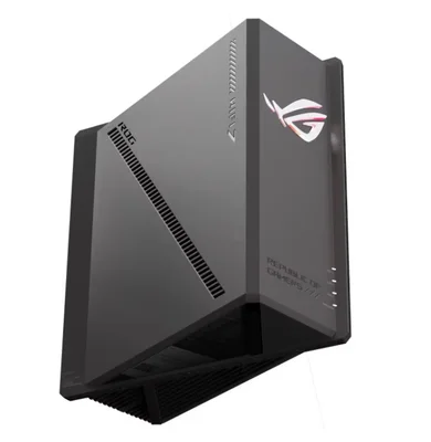 Рутер ASUS ROG Strix GS-BE18000 Tri-Band WiFi 7, 320MHz, 4096-QAM, 2.6GHz Quad-Core CPU, 256MB/2GB Flash/RAM, 8x 2.5G порта, AiProtection Pro, VPN Fusion, AiMesh