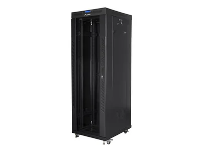 Lanberg rack cabinet 19" free-standing 37U/800x1000 (flat pack) with glass door lcd black v2