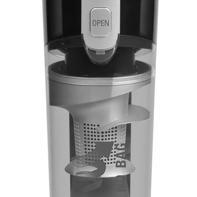 Rowenta RH6545WH, AIR FORCE EXTREME, cyclonic technology, 14.4V  lithium ion battery, up to 30 min. running time, 5 h recharging time, Head with LED, dust container capacity: 0.65 L, 80 dB(A), black