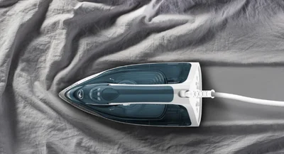 Ютия Tefal FV2839E0 Express Steam, 2400W, 185 g/min, керамична плоча, синьо-бяла