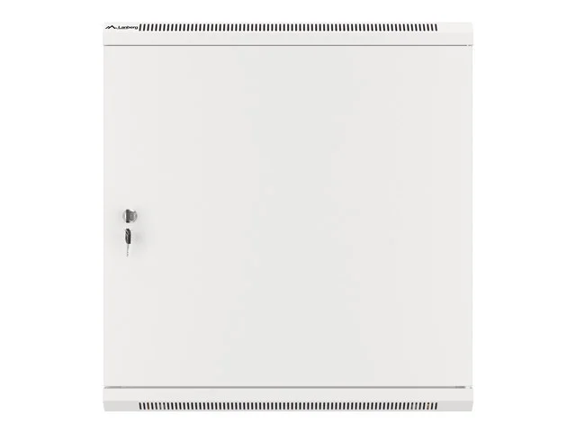 Lanberg rack cabinet 19" wall-mount 12U/600x450 for self-assembly with metal door grey (flat pack)