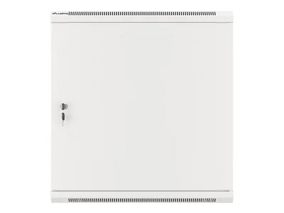 Lanberg rack cabinet 19" wall-mount 12U/600x450 for self-assembly with metal door grey (flat pack)