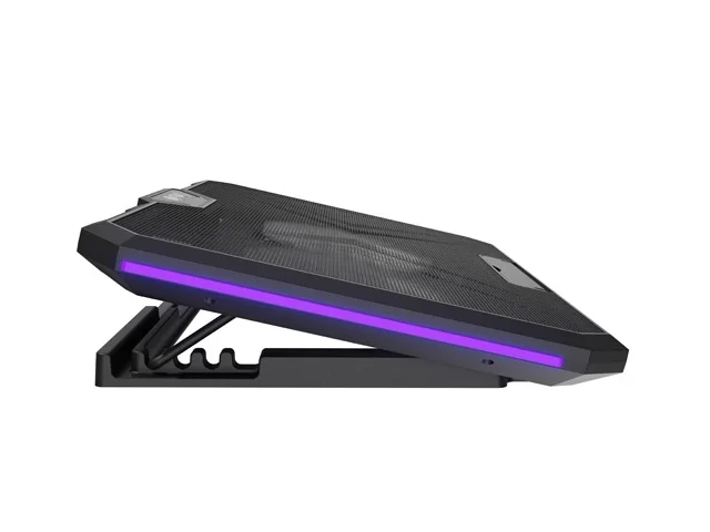 Охладителна стойка за лаптоп Fury Gunbai G3 14.1"-17.3", 2 вентилатора, RGB LED, 2 USB