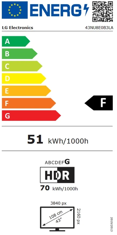 LG 43NU8E0B3LA, 43" 4K HDR UHD, 3840x2160, DVB-T2/C/S2, AI Alpha 7, HDR 10, webOS 26, ThinQ AI, VRR, ALLM, HGiG, WiFi, Clear Voice, 4K Super Upscaling, Bluetooth 5.3, Hdmi e-ARC , CI, LAN, AirPlay2, AI Sound Pro, Google Cast, 2 Pole stand, Black