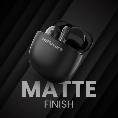 HiFuture ColorBuds2 Black, Fashion TWS Earbuds, *5+15hours Play time,  Bluetooth 5.3, 10MM Driver, Soft Bass, Comfort Fit, Colorful option