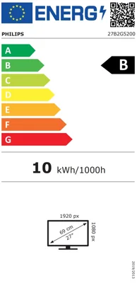 Philips 27B2G5200, 27" IPS WLED, 1920x1080@100Hz, 4ms GtG, 300cd m/2, 1000:1, 50M:1 DCR, Adaptive Sync, FlickerFree, Blue Light tech., 3Wx2, Tilt, Height Adjust, Pivot, Swivel, D-SUB, HDMI, DP, USB hub