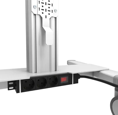 Neomounts Select Mobile Display Floor Stand (37-75") 10 cm. Wheels, White