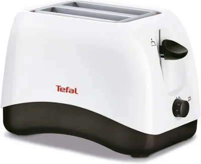 Тостер Tefal Delfini 2 TT130130, 850W, 2 слота, 7 степени, бял