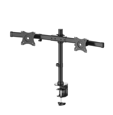 Стойка за монитор Neomounts by Newstar FPMA-DCB100D, за 2 монитора, 10"-27", 10 кг, черна