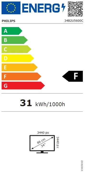 Philips, 34B2U5600C, 34" Curved, 1500R VA, WLED, 3440x1440@120Hz, 4ms GtG, 300cd m/2, 4000:1, 50M:1 SC, Adaptive Sync, FlickerFree, Eyesafe, 5Wx2, Tilt, Height Adjust, Swivel, 2xHDMI, DP, USB hub