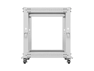 Lanberg open rack 19" 12U 600x600-1100 adjustable, grey