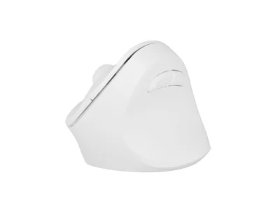 Мишка вертикална безжична Natec Crake 2, 2400 DPI, Bluetooth 5.2 + 2.4 GHz, бяла