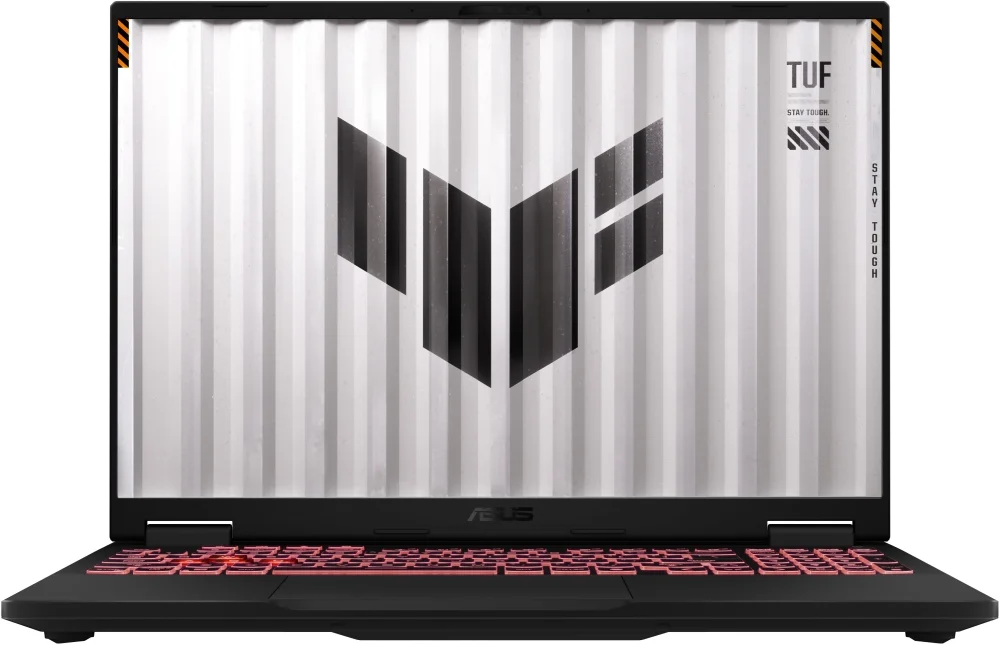 Геймърски лаптоп ASUS – TUF A16 FA608UHI-TU126, 16", WUXGA 1920x1200, AMD Ryzen 7 260, 16GB RAM, 512GB SSD, RTX 5050 8GB, 144Hz, Jaeger Grey