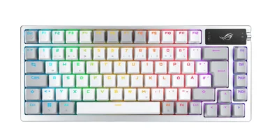 Геймърска клавиатура ASUS M701ROGAZOTH/NXSW/US/PBT Бяла, RGB подсветка, безжична/ Bluetooth