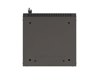 Lanberg rack cabinet 10" wall-mount 6U/300x300 (flat pack) with glass door black