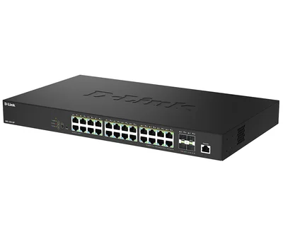 D-Link 24 Ports 2.5Gbps PoE(90W)+ 4 Ports 10G SFP+ Smart Managed Switch
