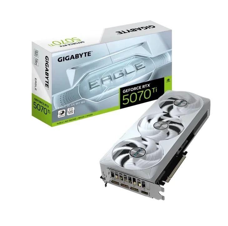 Видео карта GIGABYTE – GeForce RTX 5070 Ti Eagle OC Ice SFF, 16GB GDDR7, 256-bit